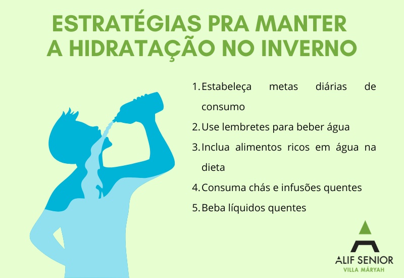 Estratégias para manter a hidratação no Inverno